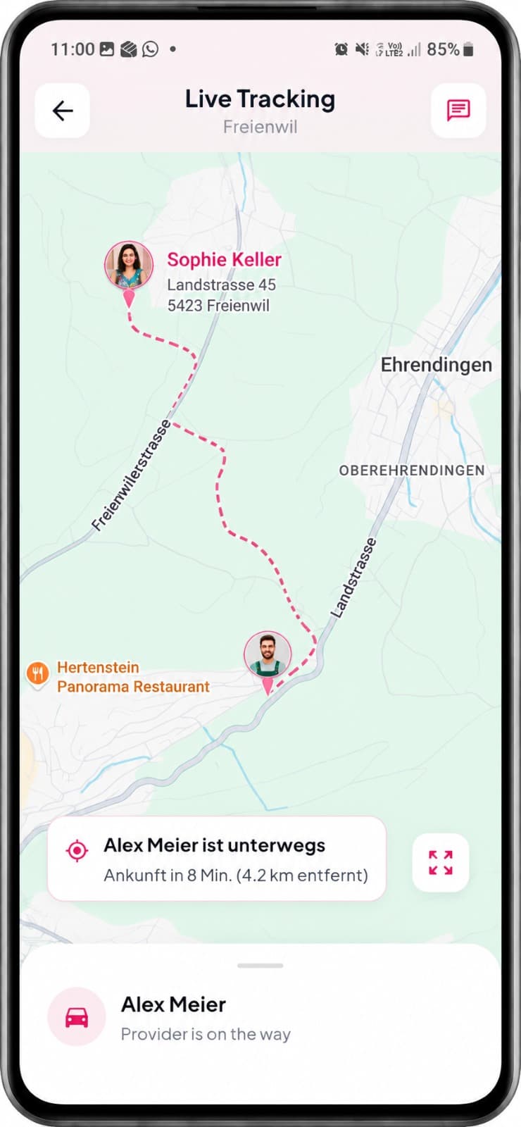 Live tracking